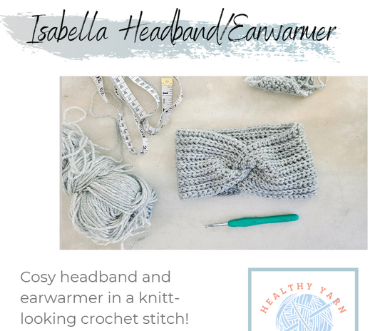 Easy Isabella Headband Crochet Pattern